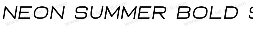 Neon summer bold shade字体转换